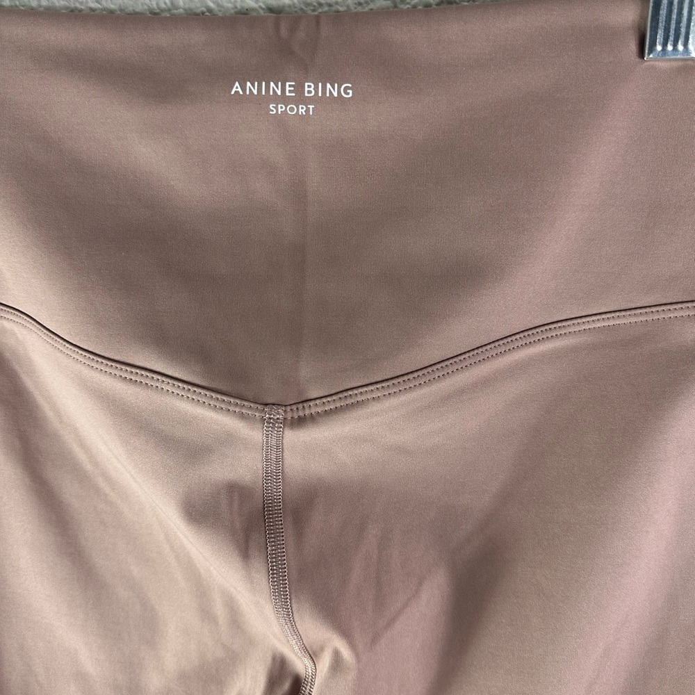 Anine Bing Blake Washed Iron Workout Leggings Size Small - Picture 5 of 6